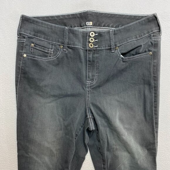 Torrid Cropped Jeans Women's 35x 21 Gray Stretch Pants NWD - Picture 1 of 5